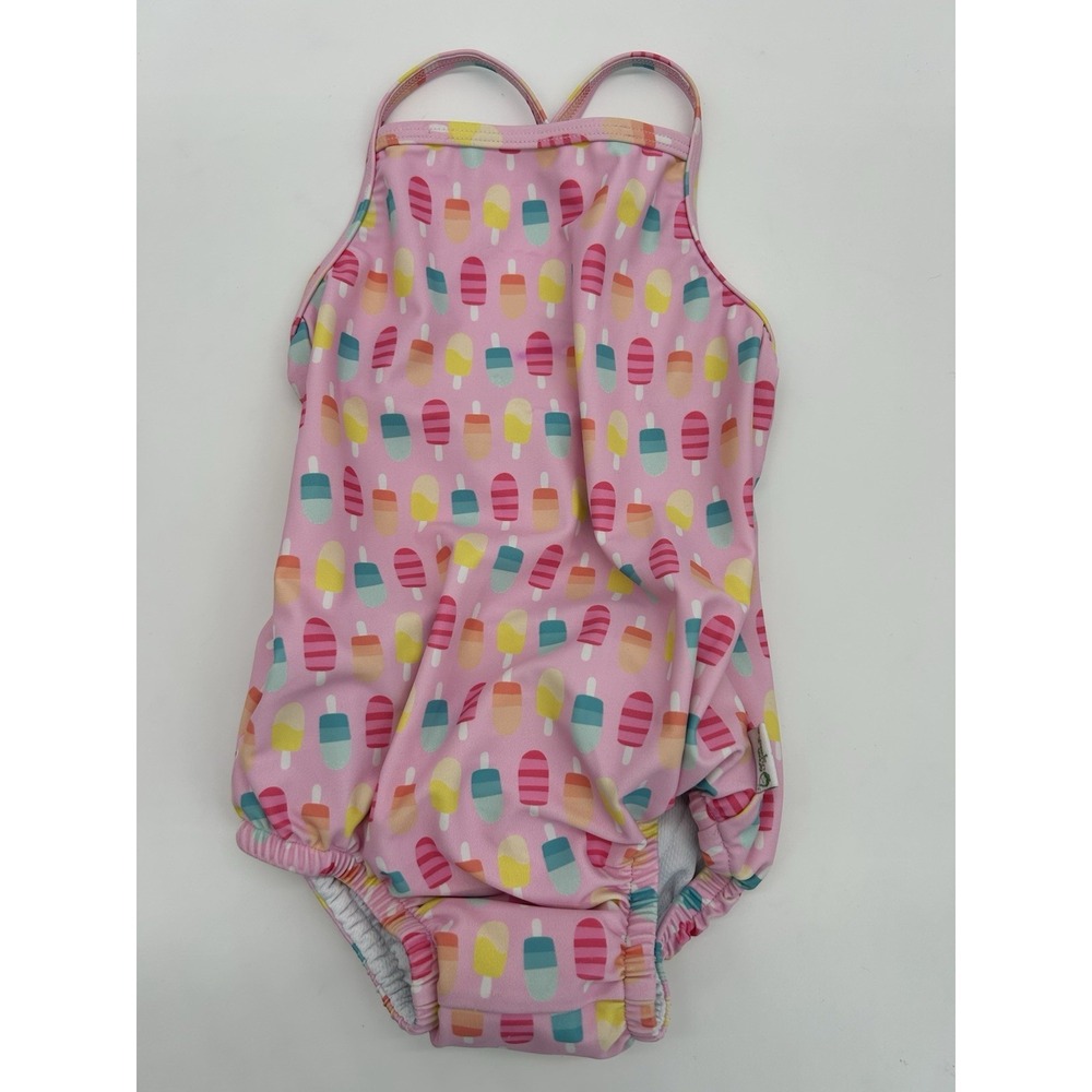 Green‎ Sprouts Girls Pink Popsicle One Piece Diaper 12 Months 18-22 Pounds